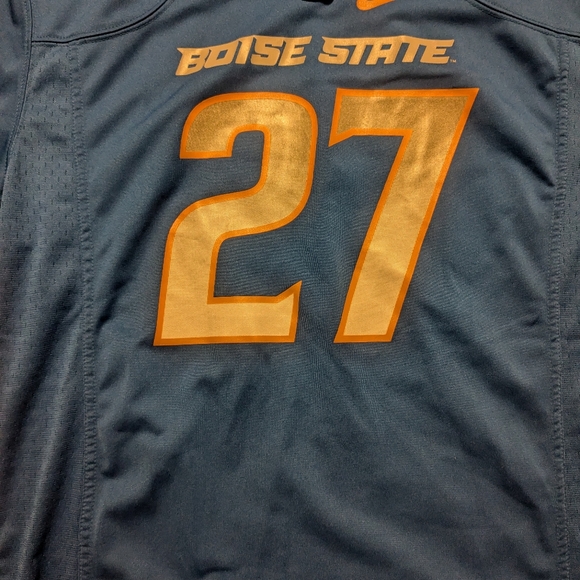 Nike Boise State Broncos Untouchable throwback Football Game Jersey #27 Youth L - Picture 3 of 5